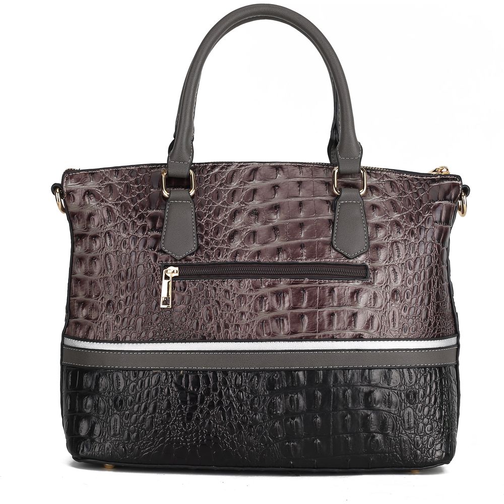 MKF Autumn Crocodile Skin Tote Handbag with Wallet: Elegance Redefined