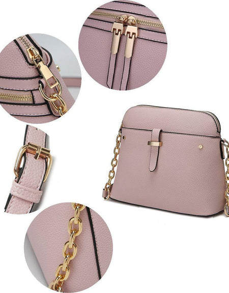 Kelisse Solid Crossbody Handbag Vegan Leather Women