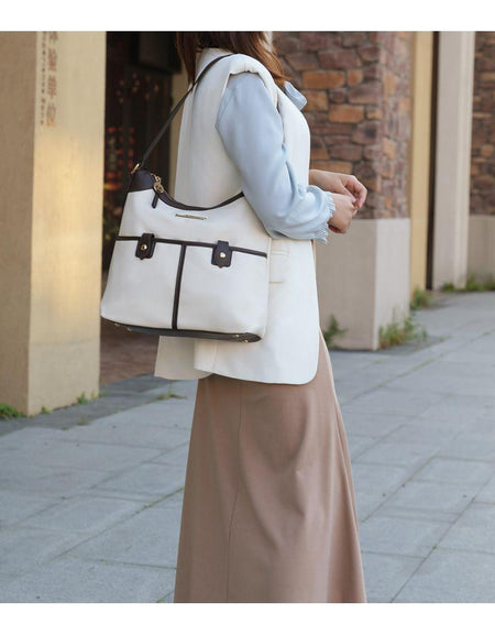 Harper Vegan Color Block Leather Women Shoulder Bag