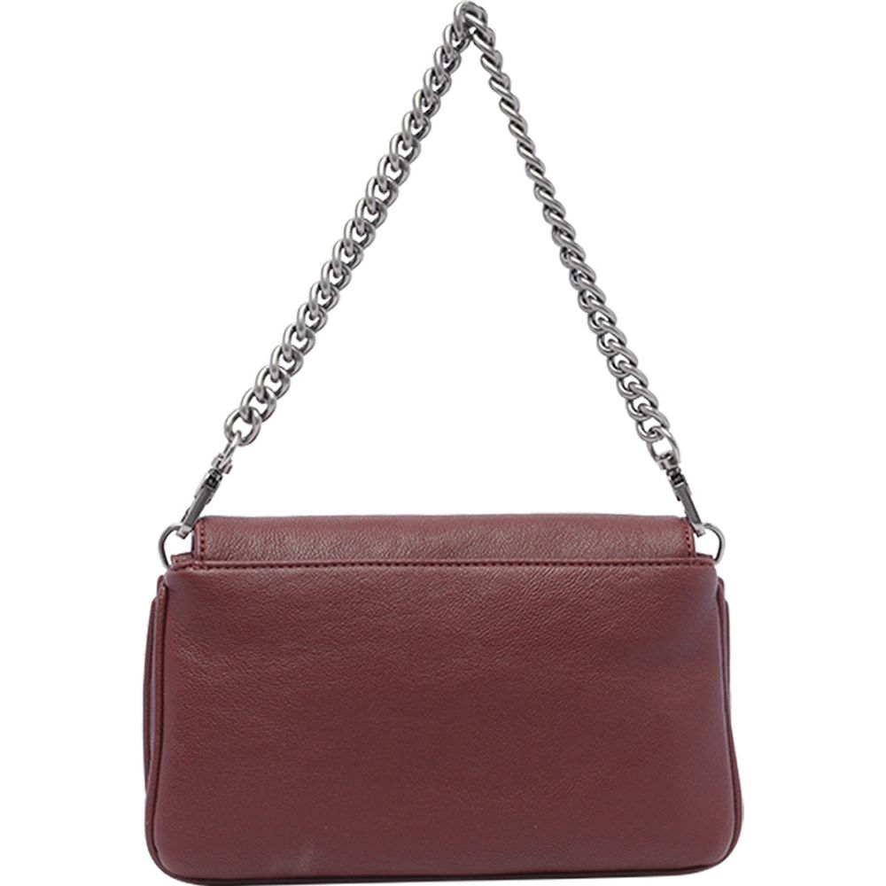 Liu Jo Bordeaux Crossbody Bag with Studs