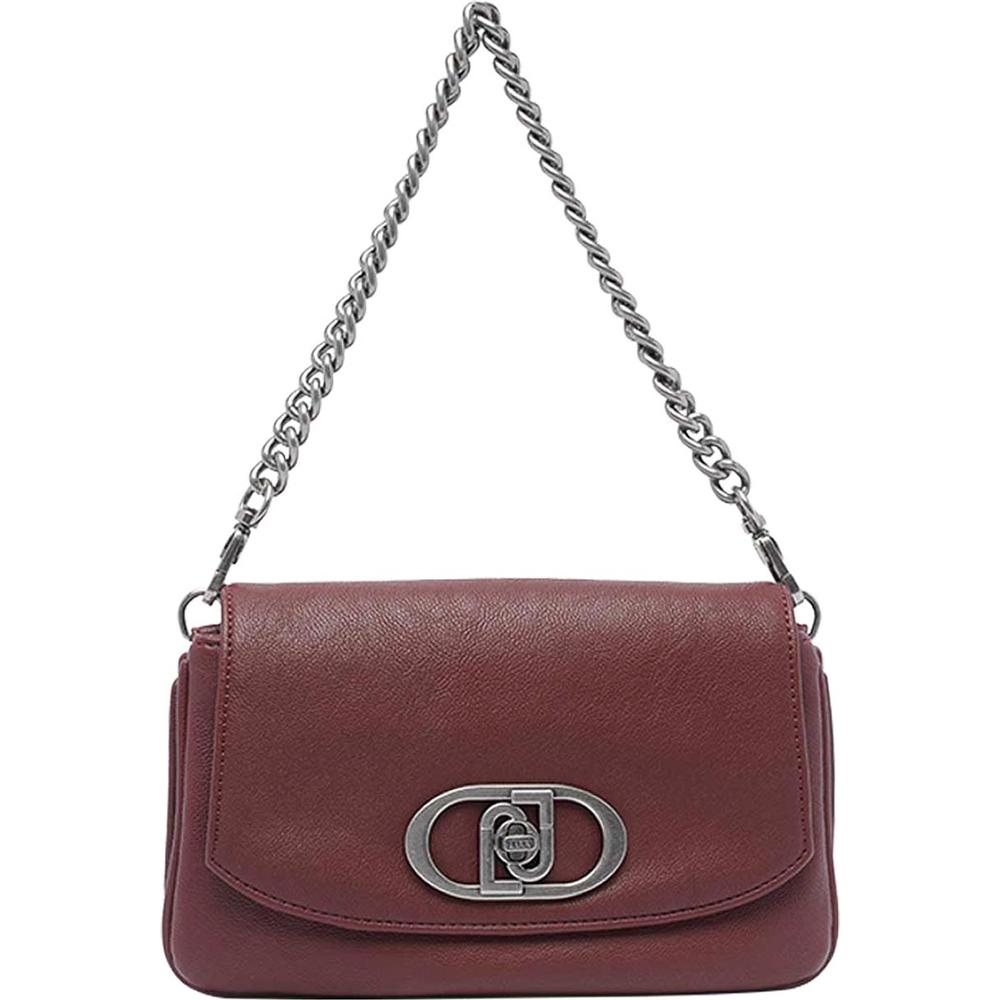 Liu Jo Bordeaux Crossbody Bag with Studs