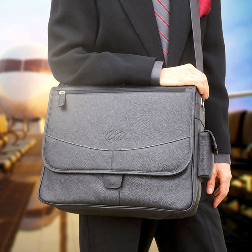 Load image into Gallery viewer, MacCase Premium Leather Messenger Bag
