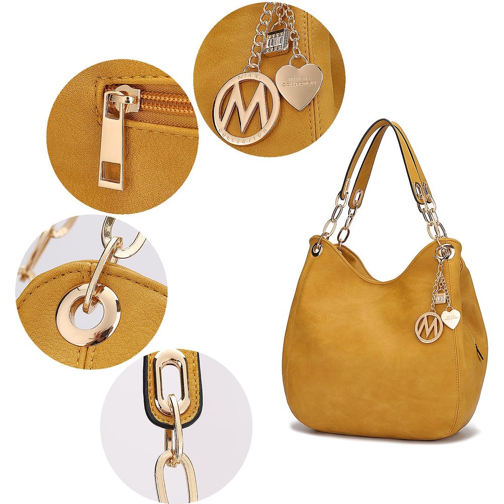 MKF Collection Ashley Hobo Bag and Wristlet Set by Mia K