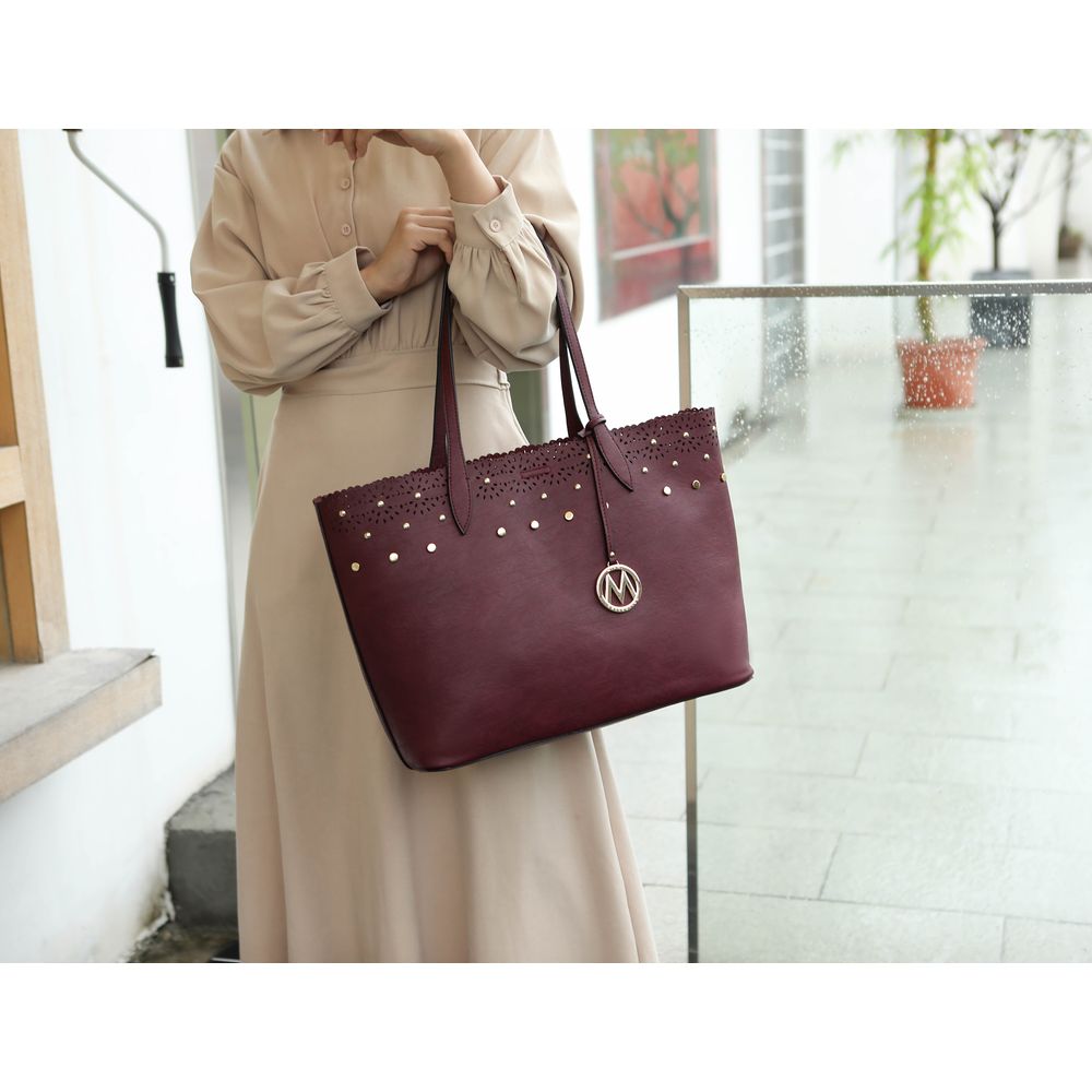 Mariahna 3 Pcs Shopper Tote, crossbody and Wallet.