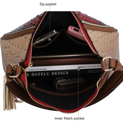 Load image into Gallery viewer, Nayra Embossed Hobo Bag
