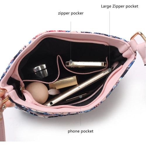 Load image into Gallery viewer, Lainey Quilted Cotton Botanical Pattern Women Crossbody
