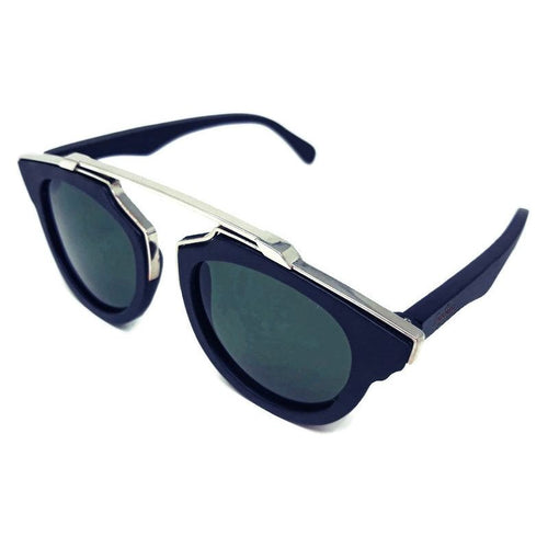 Load image into Gallery viewer, Black Wood and Silver Trim Sunglasses, G15 Lenses with Bamboo Case
