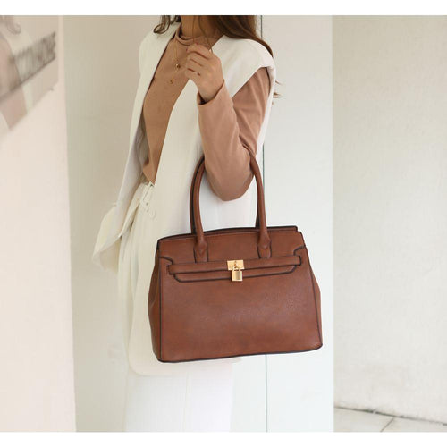 Load image into Gallery viewer, Bruna Satchel Bag with Matching Wallet – Elegance Redefined
