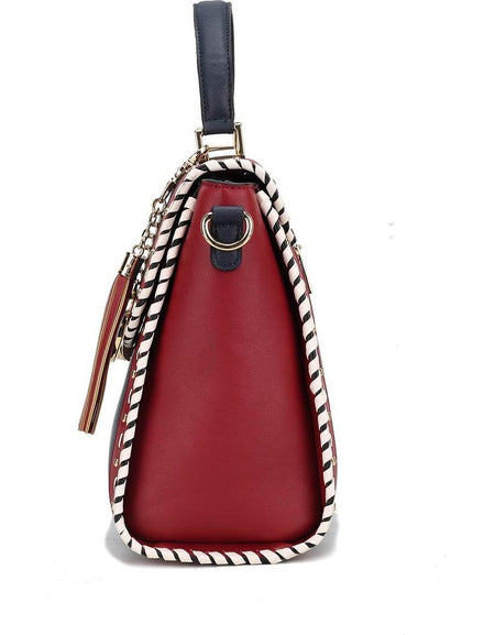 Flora Vegan Saffiano Leather Crossbody Bag