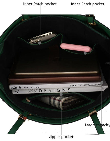 Karlie Tote Handbag with Wallet: A Luxurious Vegan Leather Companion