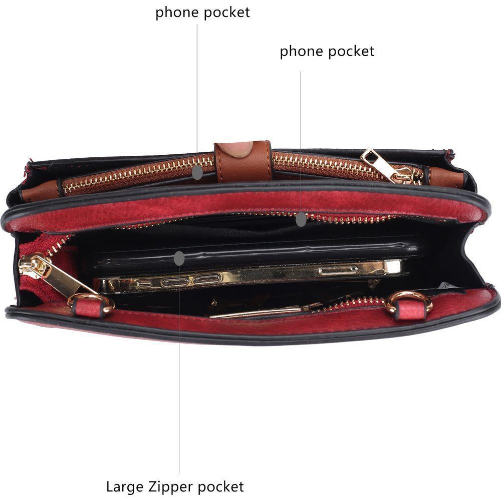 Muriel Vegan Leather Women Crossbody Bag with Card holder and Small