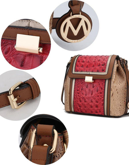 MKF Collection Jamilah Crossbody Vegan Leather Elegance