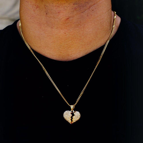 Load image into Gallery viewer, HEARTBREAK Steel Micro Hip Hop Necklace | 937F
