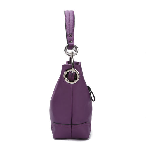 Load image into Gallery viewer, MKF Collection Emily Soft Vegan Leather Hobo Handbag by Mia K
