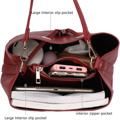 Load image into Gallery viewer, Callie Solid Bucket Bag with matching Wallet
