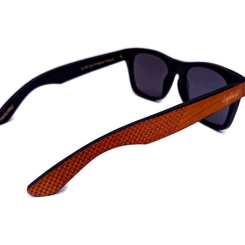 Load image into Gallery viewer, Red Stripe Two Tone Sunglasses, Engraved and Polarized
