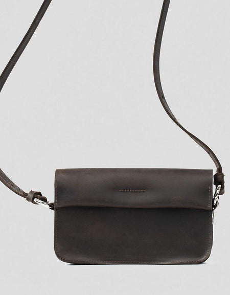 Luxurious Classy Leather Shoulder Bag (Dark Brown)