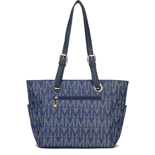 Load image into Gallery viewer, MKF Collection Griselda M Signature Tote Bag Vegan Leather by Mia K
