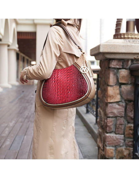 Nayra Embossed Hobo Bag - Elegant Luxury Redefined