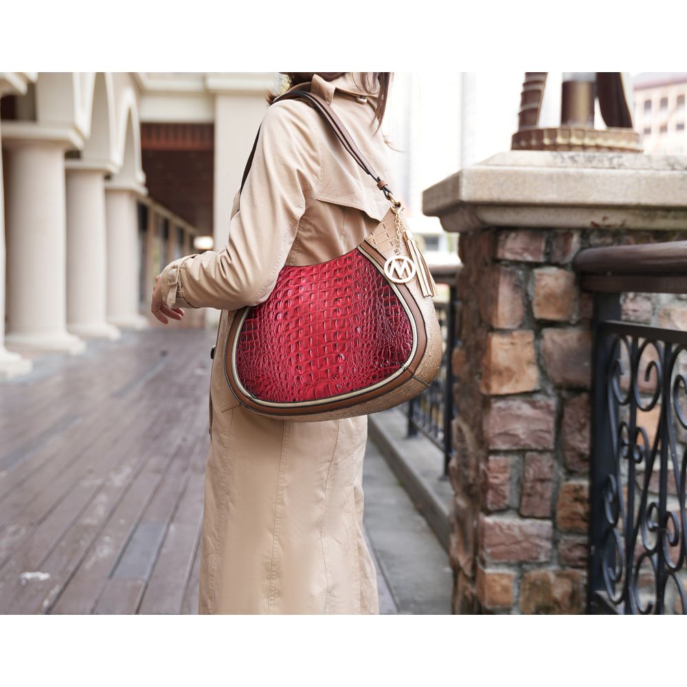 Nayra Embossed Hobo Bag - Elegant Luxury Redefined