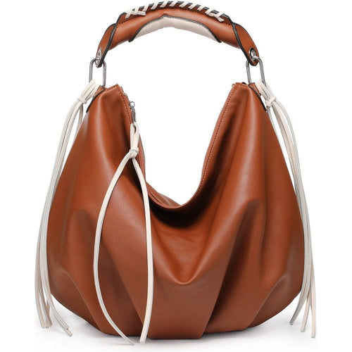 Load image into Gallery viewer, Designer Elegance: Women Hobo Bag with Contrast Woven Handle
