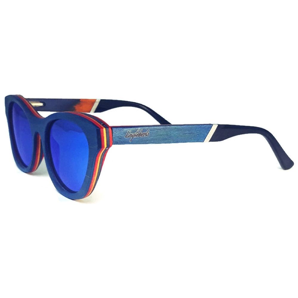 Beach Bound Skateboard Wood and Acetate Sunglasses, Polarized