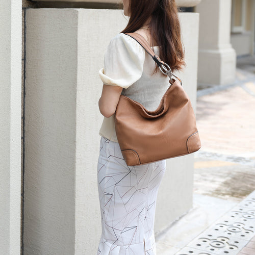 Load image into Gallery viewer, MKF Collection Emily Soft Vegan Leather Hobo Handbag by Mia K
