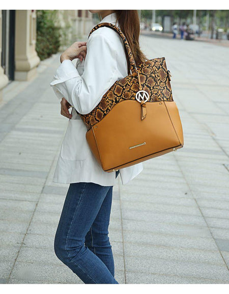 Mia K. Iris Tote Handbag - Exquisite Everyday Elegance