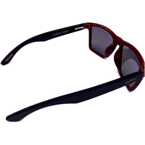 Load image into Gallery viewer, Oak Colored Frames, Bamboo Sunglasses, Blue Polarized Lenses
