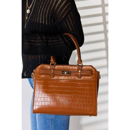 Load image into Gallery viewer, David Jones Texture PU Leather Handbag - Elevate Your Elegance
