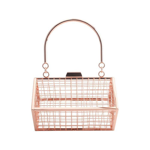 Load image into Gallery viewer, Fashion Metal Hollow Iron Mesh Handbag - A Statement of Elegance
