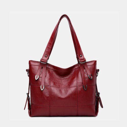 Luxurious PU Leather Medium Handbag