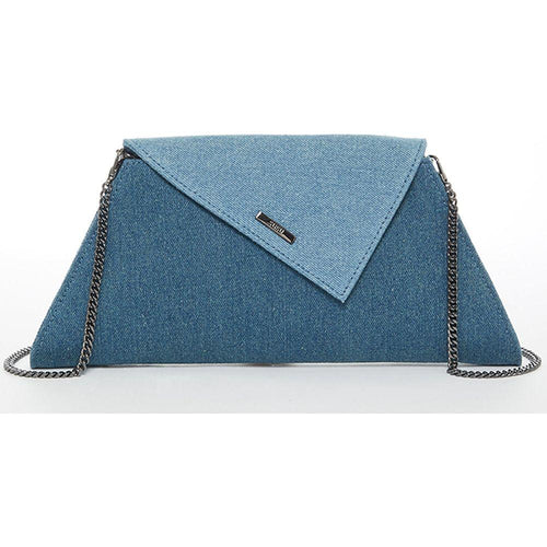 Load image into Gallery viewer, Angelica Denim Clutch Two Tone
