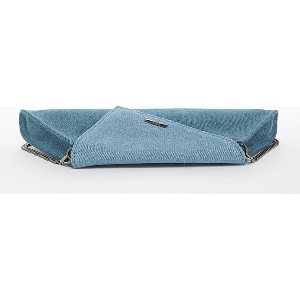 Angelica Denim Clutch Two Tone