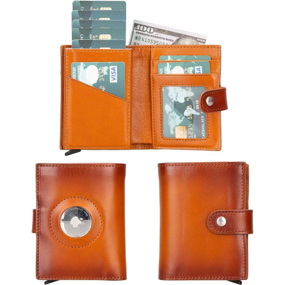 Douglas Leather Pop-Up Cardholder with Compatible Apple AirTag-0
