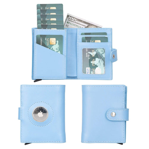 Load image into Gallery viewer, Douglas Leather Pop-Up Cardholder with Compatible Apple AirTag-12
