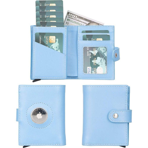 Load image into Gallery viewer, Douglas Leather Pop-Up Cardholder with Compatible Apple AirTag-12
