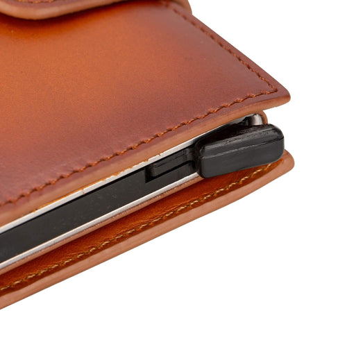 Load image into Gallery viewer, Douglas Leather Pop-Up Cardholder with Compatible Apple AirTag-5
