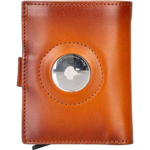 Load image into Gallery viewer, Douglas Leather Pop-Up Cardholder with Compatible Apple AirTag-1
