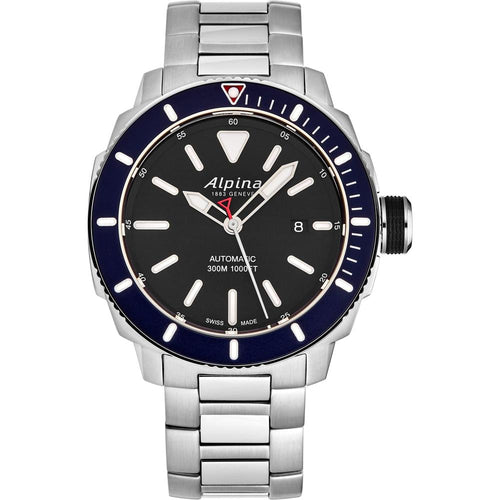 Load image into Gallery viewer, Alpina Men&#39;s AL-525LBN4V6B &#39;Seastrong&#39; Diver Black Dial Stainless
