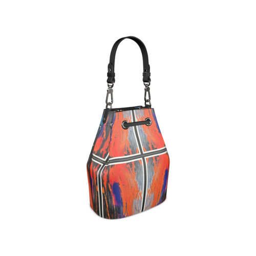 Load image into Gallery viewer, Nappa Leather Art Aaliyah Bag | featuring Art Remix on one side
