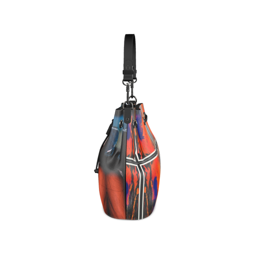 Load image into Gallery viewer, Nappa Leather Art Aaliyah Bag | featuring Art Remix on one side
