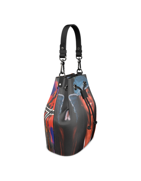 Nappa Leather Art Aaliyah Bag | featuring Art Remix on one side