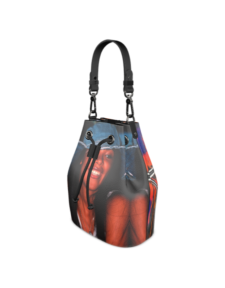 Nappa Leather Art Aaliyah Bag | featuring Art Remix on one side