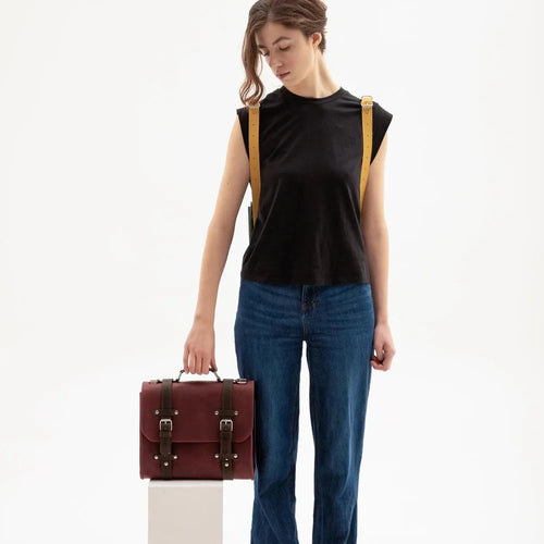 Load image into Gallery viewer, Genuine Leather Briefcase Bag Lora | Women's Work Bag-6
