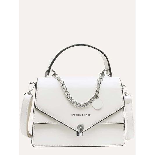 Chain PU Leather Detachable Shoulder Strap Handbag