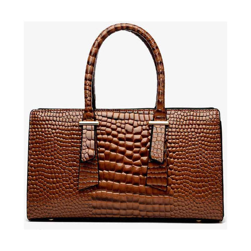 Load image into Gallery viewer, Designer Textured PU Leather Handbag - A Statement of Elegance
