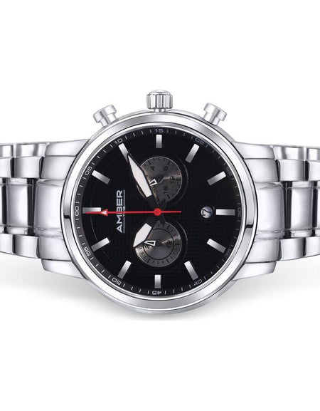 Amber Time Men's Quartz Chronograph Watch - A Timeless Elegance in Precision