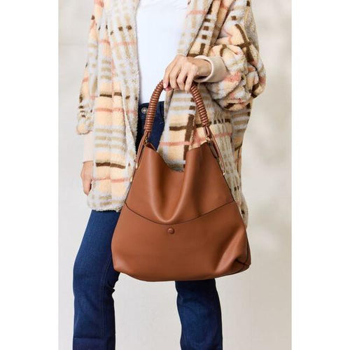 Load image into Gallery viewer, SHOMICO Vegan Leather Handbag with Pouch - A Luxurious Essential
