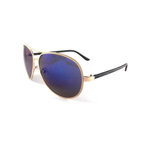 Load image into Gallery viewer, East Village Beveled Edge &#39;Jagger&#39; Aviator Sunglasses in Light Gold &amp;
